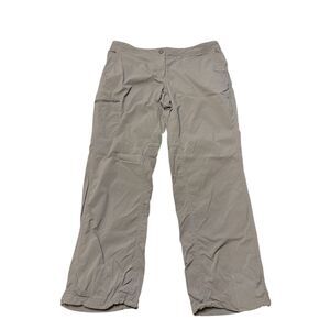 L.L.BEAN Women's Water-Repellent Comfort Trail Pants 12P Mid-Rise Straight-Leg